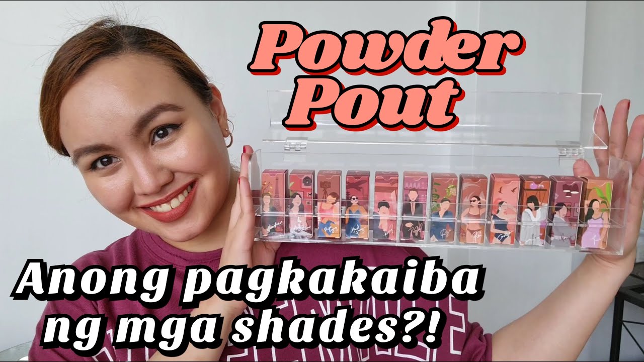 DETAIL COSMETICS POWDER POUT LIPSWATCH!