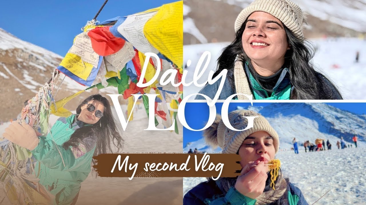 Snow-Capped escape: Manali to Rohtang Pass ❄️ |Second Vlog on YouTube | Day 2 Vlog 🤩
