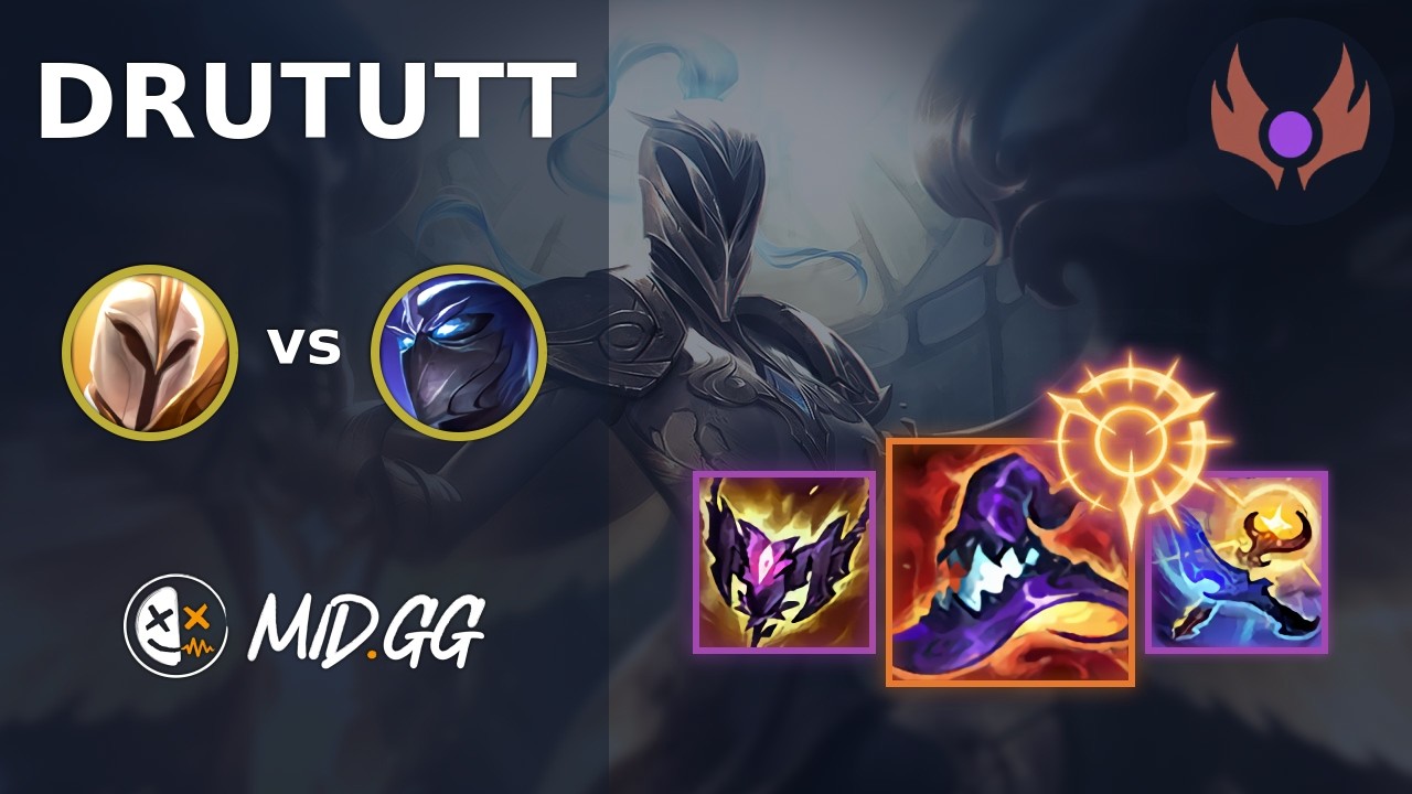 MID.GG: [ drututt ] Кейл на верхней линии против Шена | EUW MASTER | LOL Сезон 2026