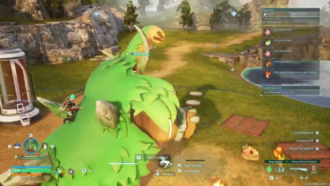 Ride Mammorest guide, how to make a saddle and start riding your mammorest in Palworld