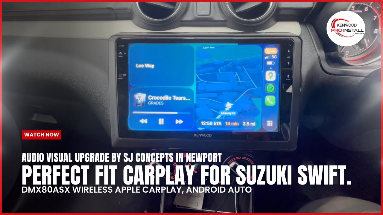 Perfect Fit Wireless CarPlay for Suzuki Swift KENWOOD DMX80ASX #suzuki #dmx80asx #carplay