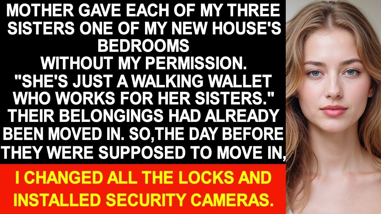 Mother gave each of my three sisters one of my new house's bedrooms without my permission...