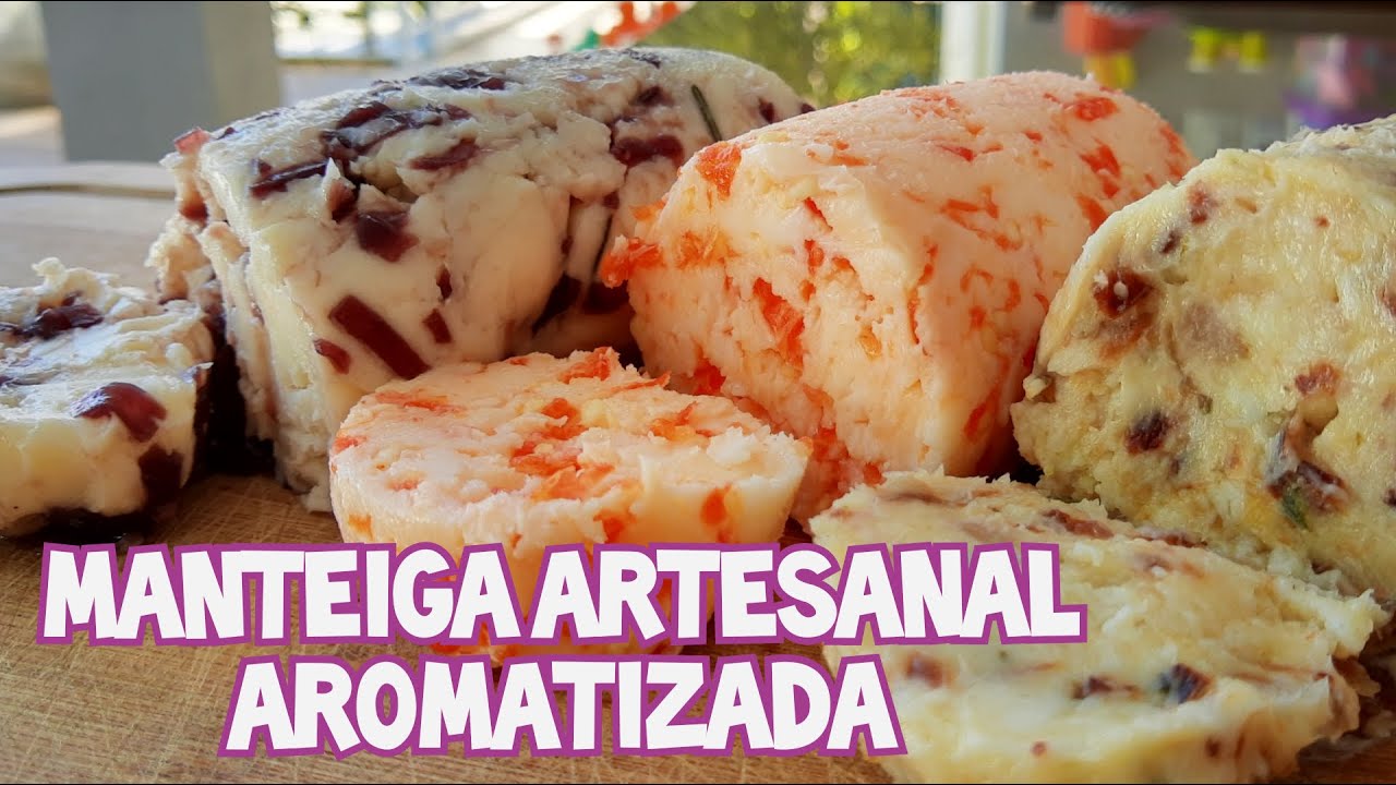 Como Fazer MANTEIGA ARTESANAL Aromatizada