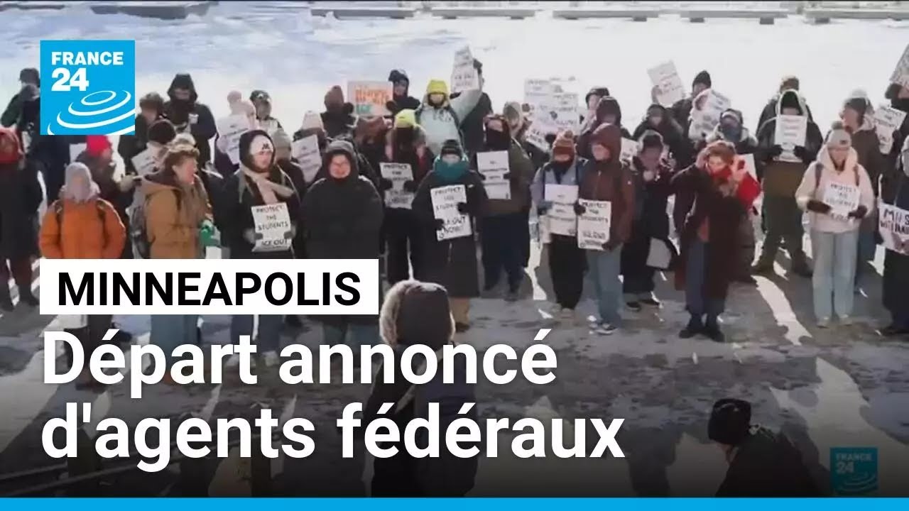 Minneapolis : départ annoncé d'agents fédéraux, Trump joue l'apaisement • FRANCE 24
