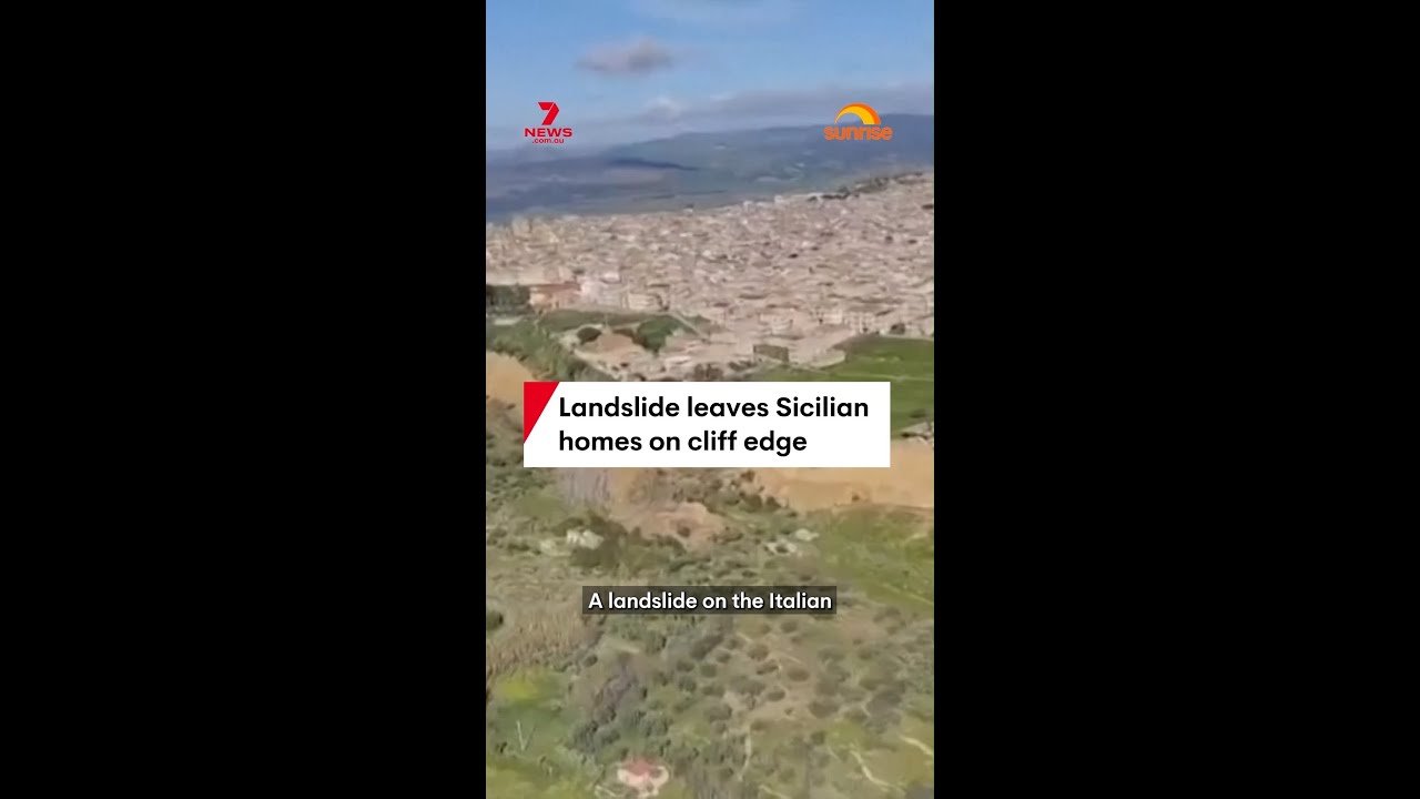 Landslide leaves Sicilian homes on cliff edge
