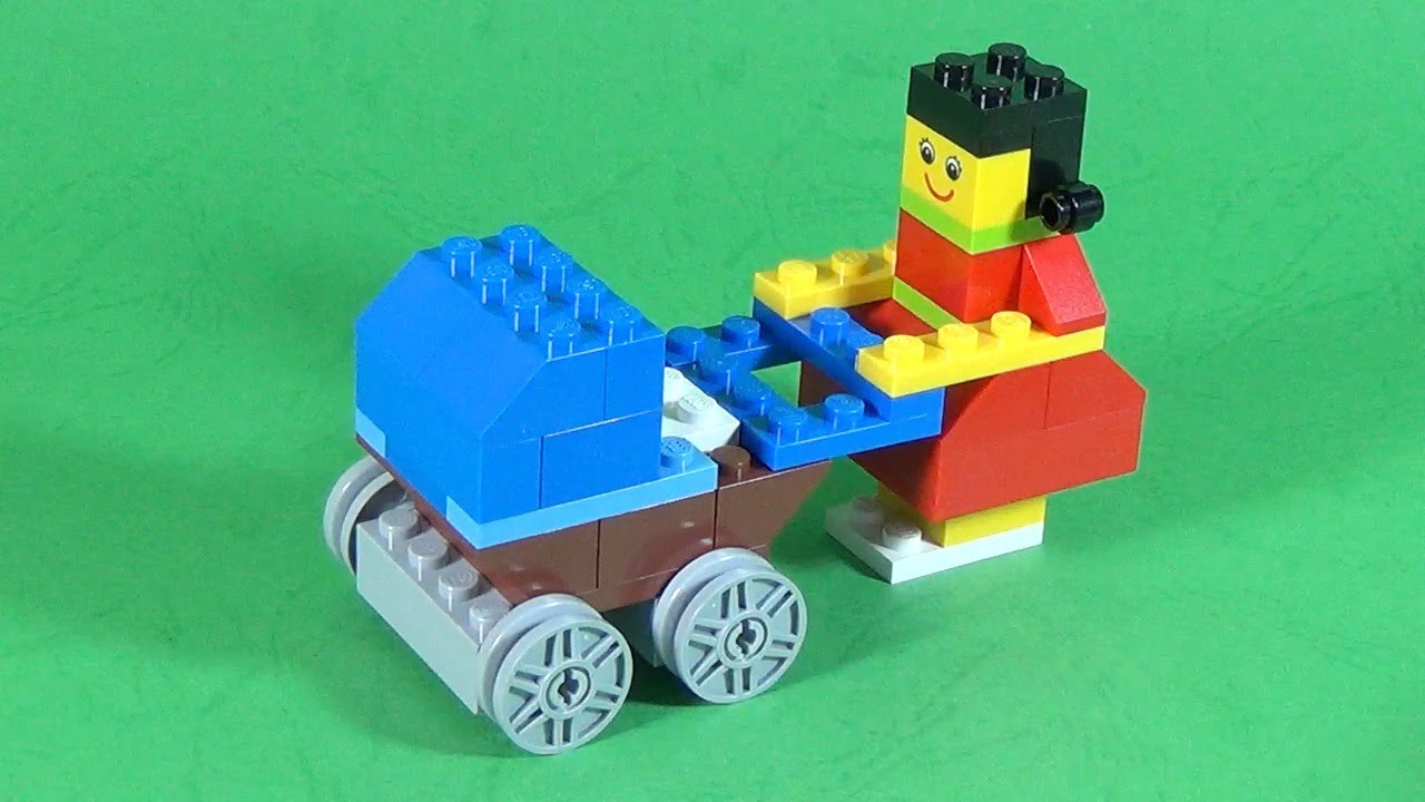 How To Build Lego MOM with BABY PRAM - 4630 LEGO&reg; Build & Play Box Building Instructions