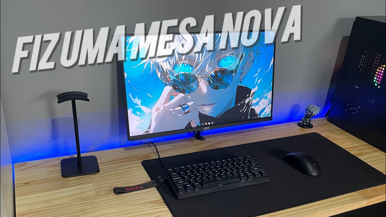 Fiz uma nova mesa por menos de 200 reais 💵