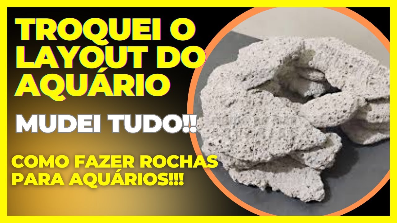 2 formas de fazer ROCHAS PARA AQUÁRIO MARINHO | TROQUEI O LAYOUT DE NOVO | HARDSCAPE MARINHO