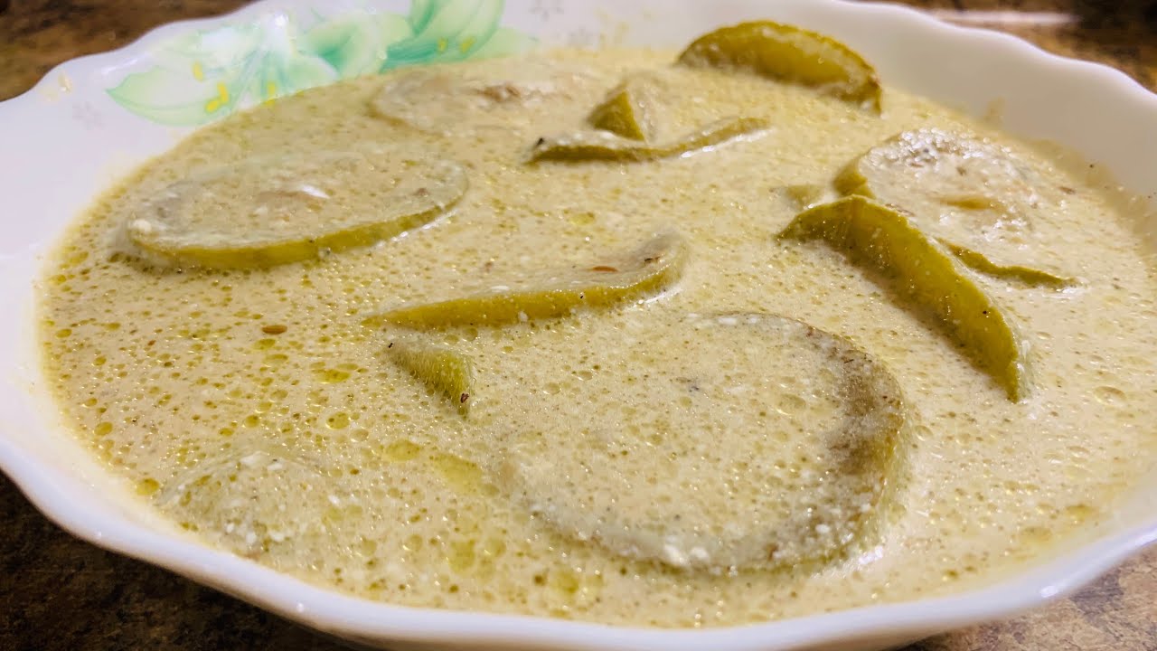 Kashmiri Al Yakhni | Dahi Lauki | Bottle gourd in yogurt curry.