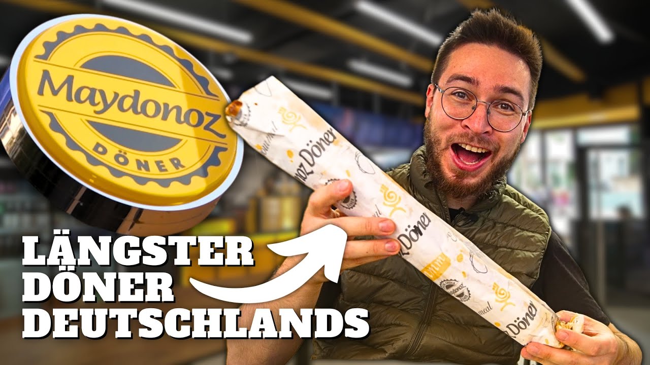 😳 OMG ICH ESSE DEN LÄNGSTEN DÖNER DEUTSCHLANDS! | MAYDONOZ DÖNER IN WORMS | Halal Food Guide