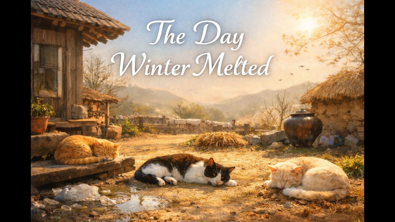 The Day Winter Melted I Peaceful Countryside Spring Ambience with Sleeping Cats (10 min)