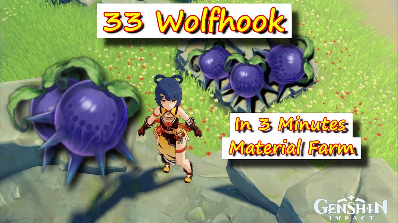 33 Wolfhook in 3 Minutes | Genshin Impact Material Farm