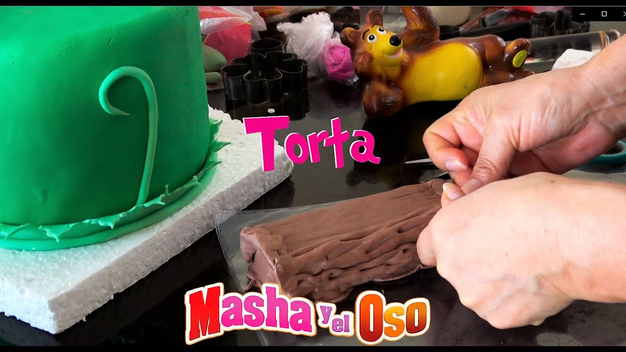 Como hacer torta de Masha y Oso 🐻 decoracion de torta 🎂 masha and the bear cake