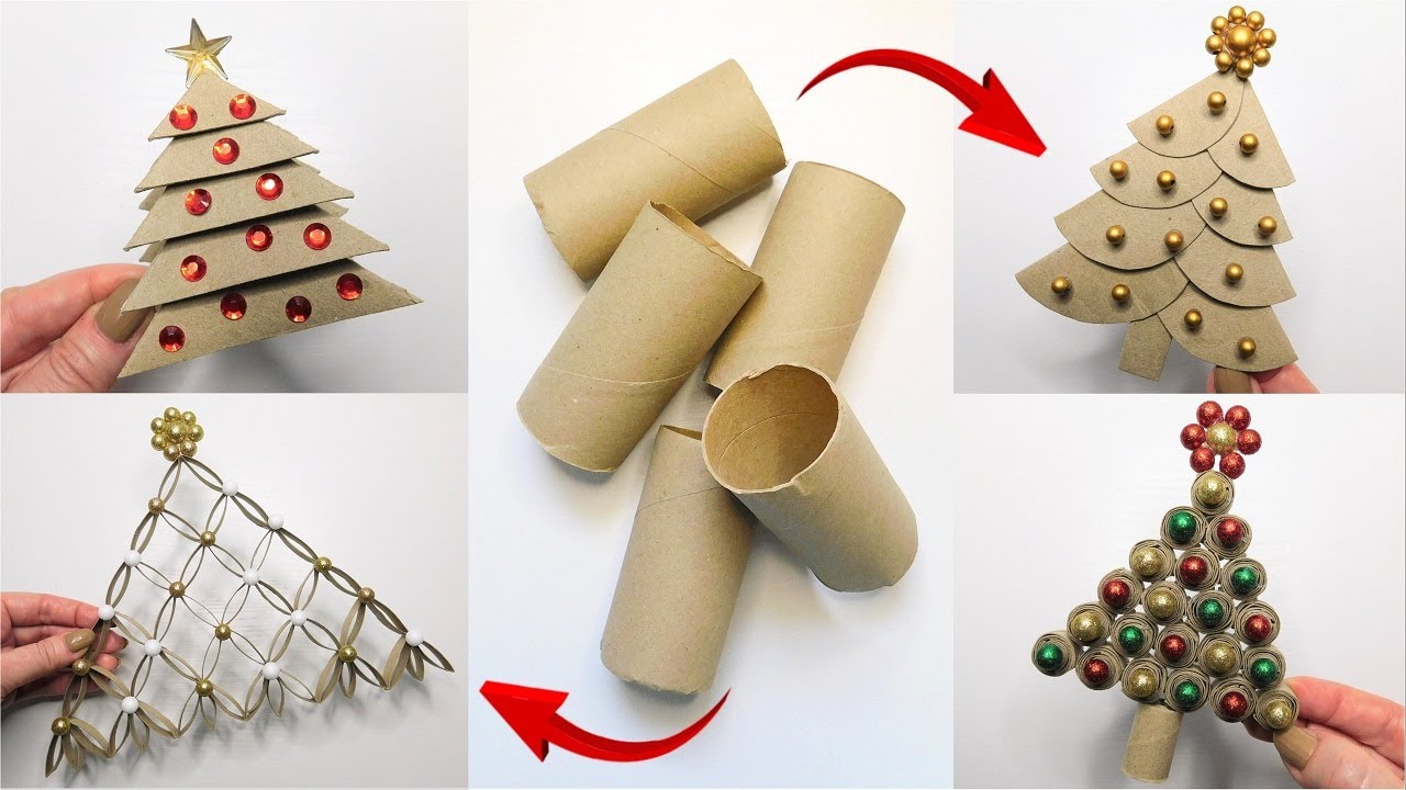 Unbelievable Toilet Paper Rolls Reuse Ideas 🎄 4 Christmas Tree DIY Crafts 🎄 Easy Paper Home Decor