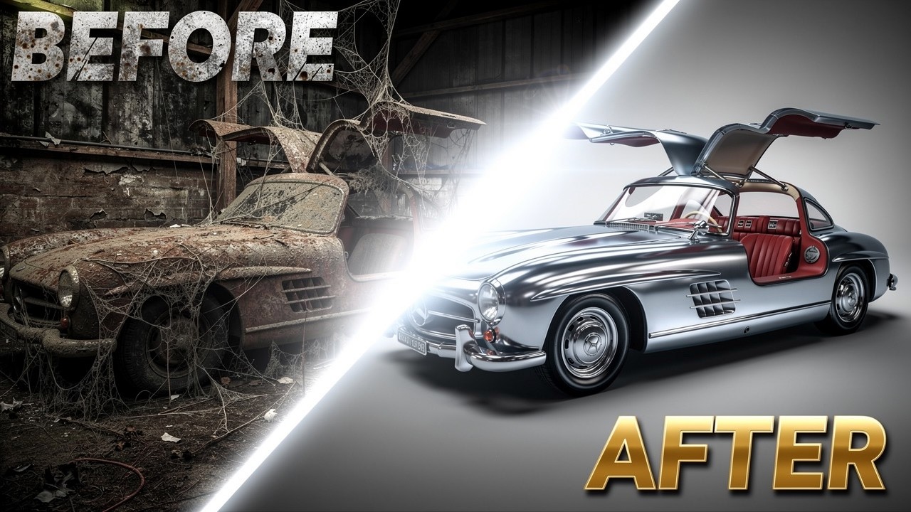 From DISGUSTING to BRAND NEW! (1955 Mercedes 300SL ASMR Restoration)