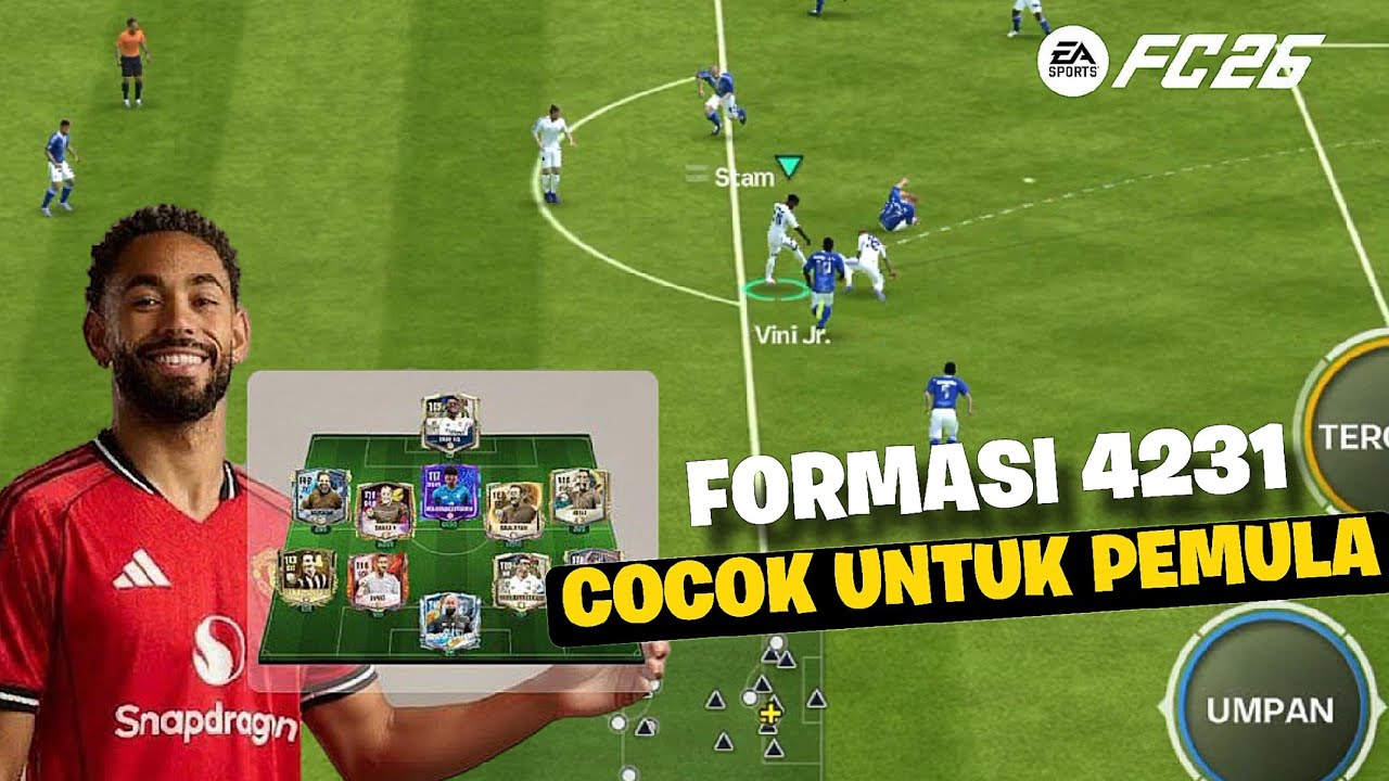FORMASI 4231 COCOK UNTUK PEMULA - FC MOBILE 