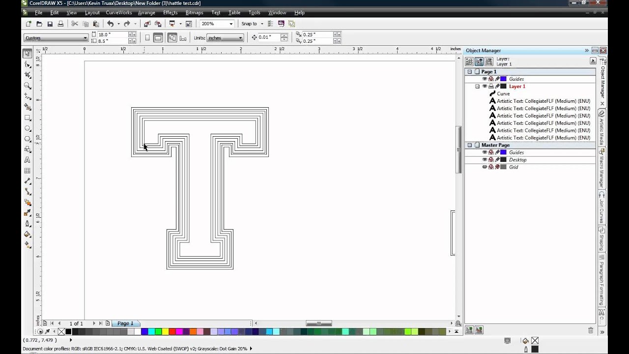 CorelDRAW - Outlining Fonts for Vinyl Cutting