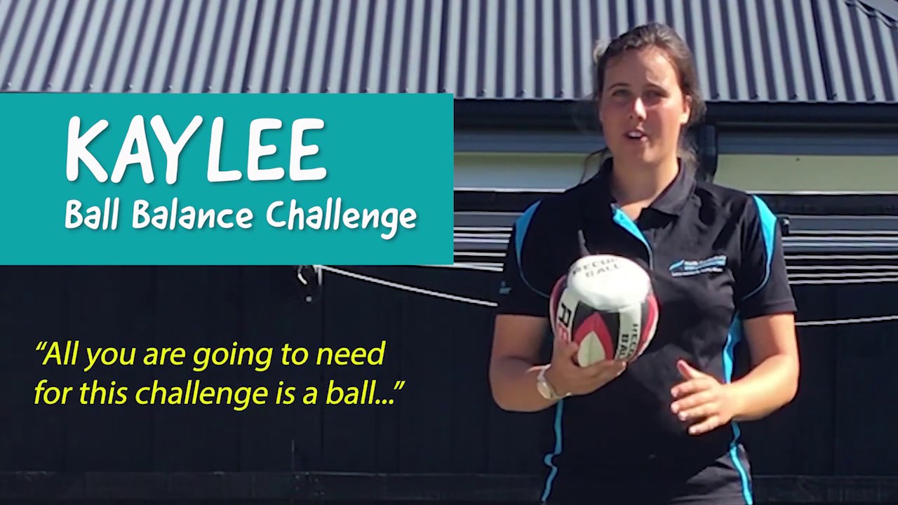 NCSRT Sport Skills - Kaylee's Ball Balance Challenge (subtitles)