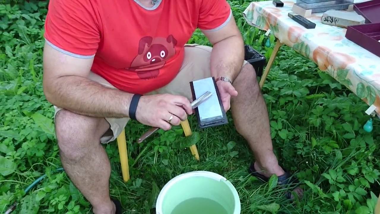 Заточка опасной бритвы от Dr.Demis