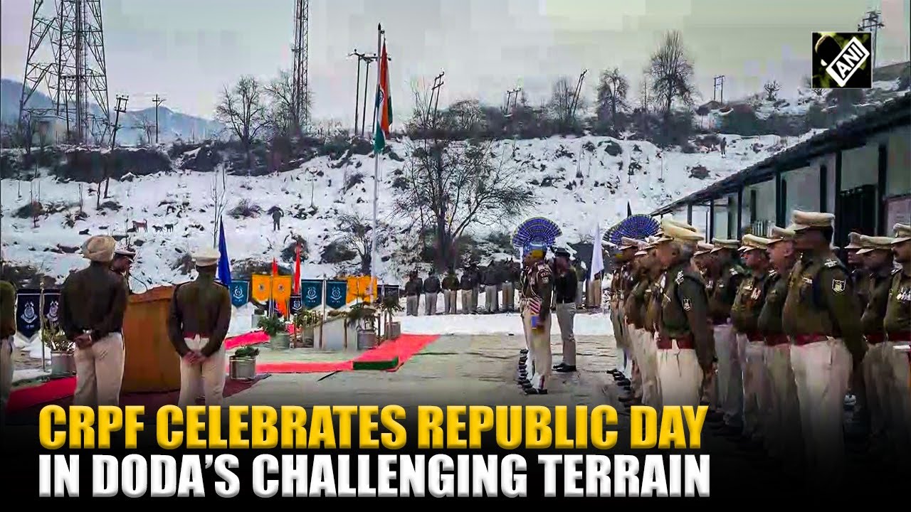CRPF’s 33 Battalion celebrates 77th Republic Day in the snow bound terrains of Doda