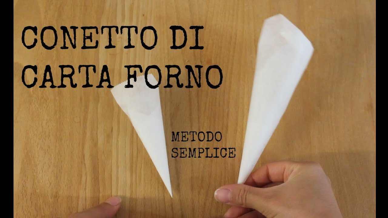 CORNETTO DI CARTA FORNO | METODO SEMPLICE | PER CIOCCOLATO E GHIACCIA REALE |
