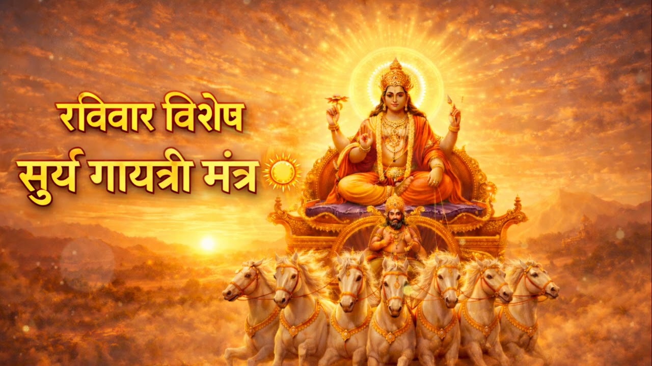 रविवार विशेष | सूर्य गायत्री मंत्र ☀️🙏 | Surya Gayatri Mantra | Positive Energy | Namjap