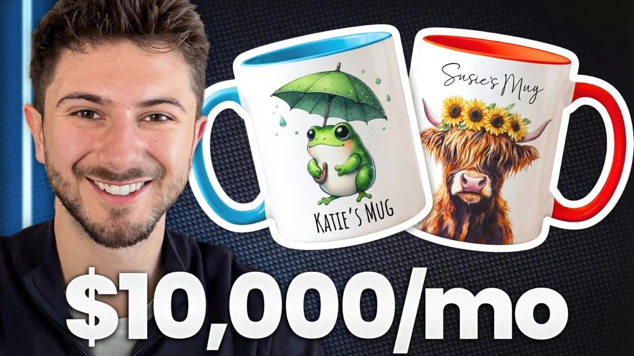 Зарабатывайте 10 000 долларов в месяц, продавая кружки на Etsy (полная стратегия)
