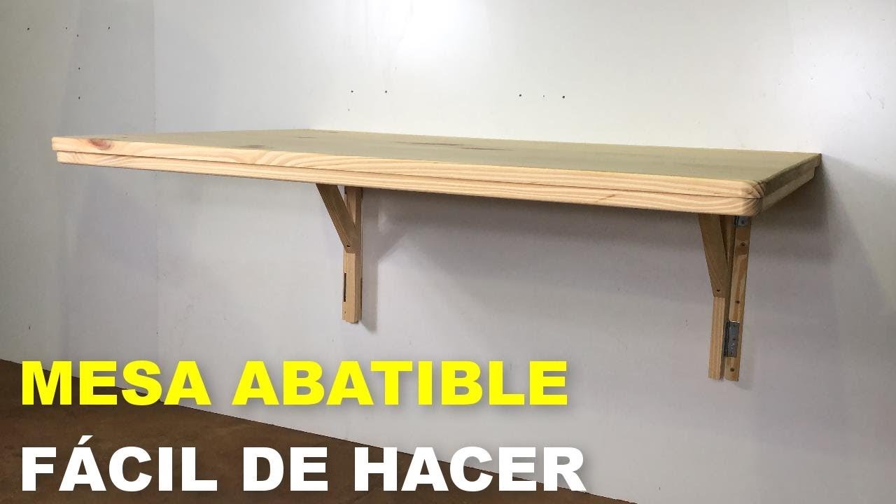 Mesa Abatible De Madera Fácil De Hacer Paso a Paso