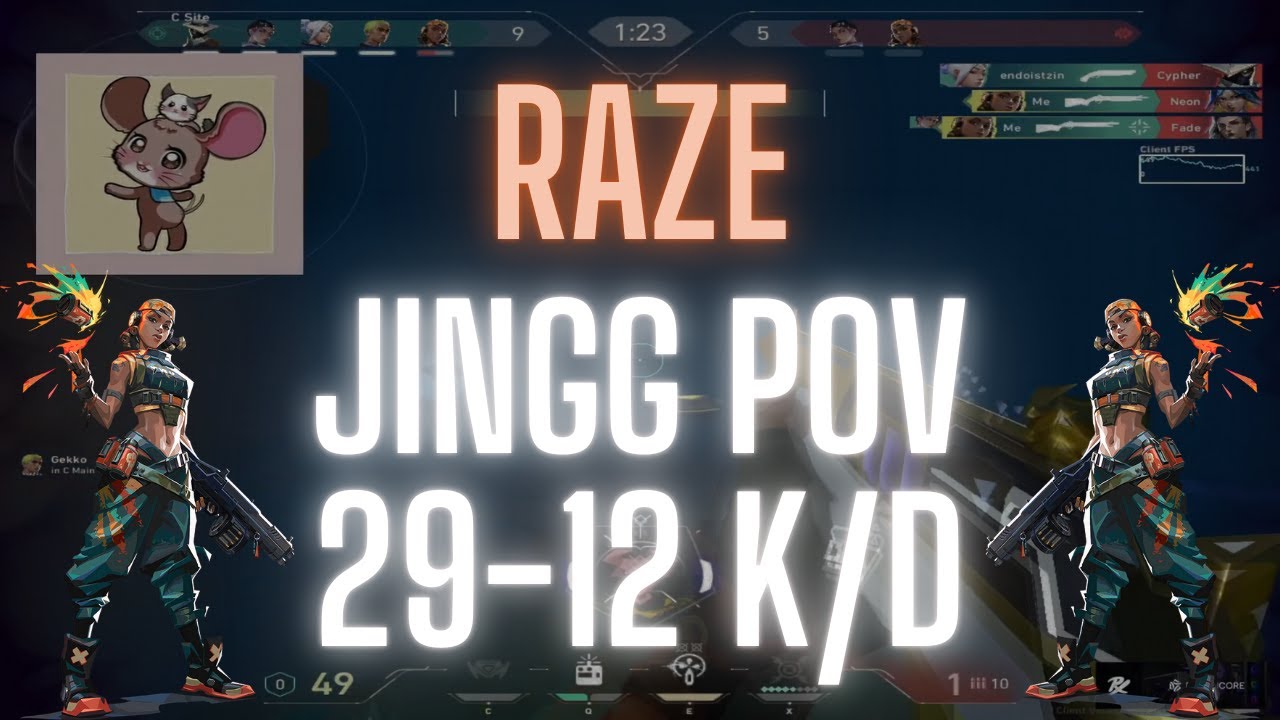 PRX Jingg POV Raze on Lotus 29-12 K/D (VALORANT Pro POV)