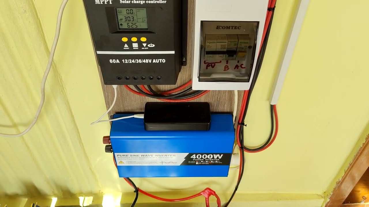 Sistem fotovoltaic offgrid făcut in regim propriu
