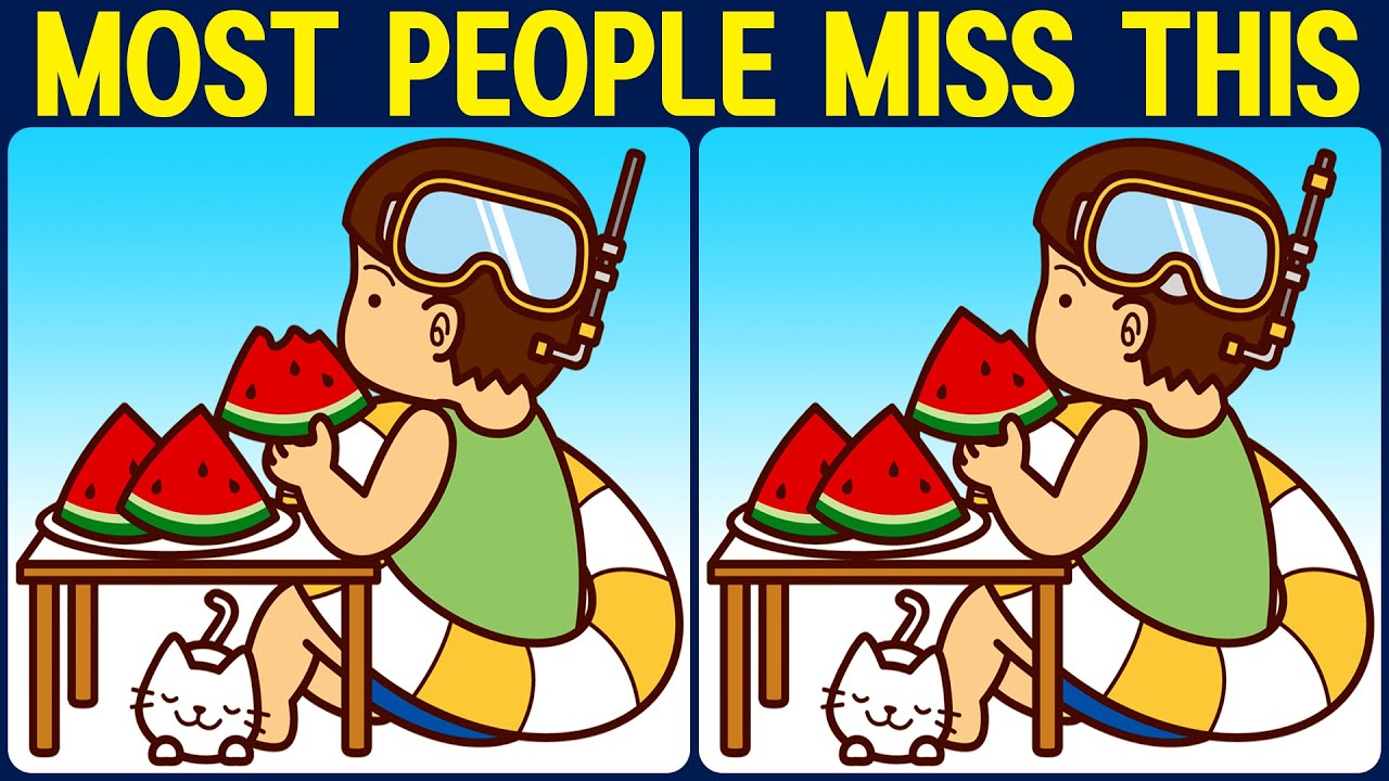 [Spot the Difference Brain Training] Can you spot what so many people are missing?