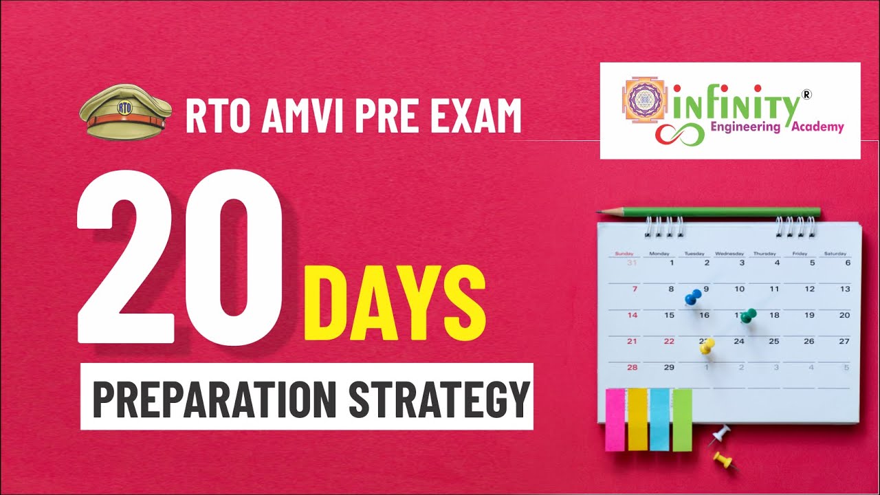 20 Days Exam Strategy - RTO AMVI 2020