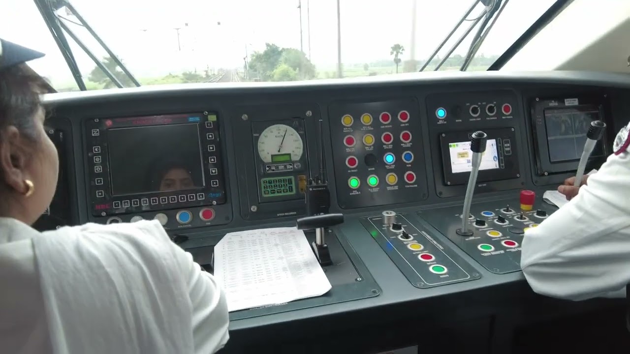 Dangerously Speeding Vande Bharat Express Cabin View