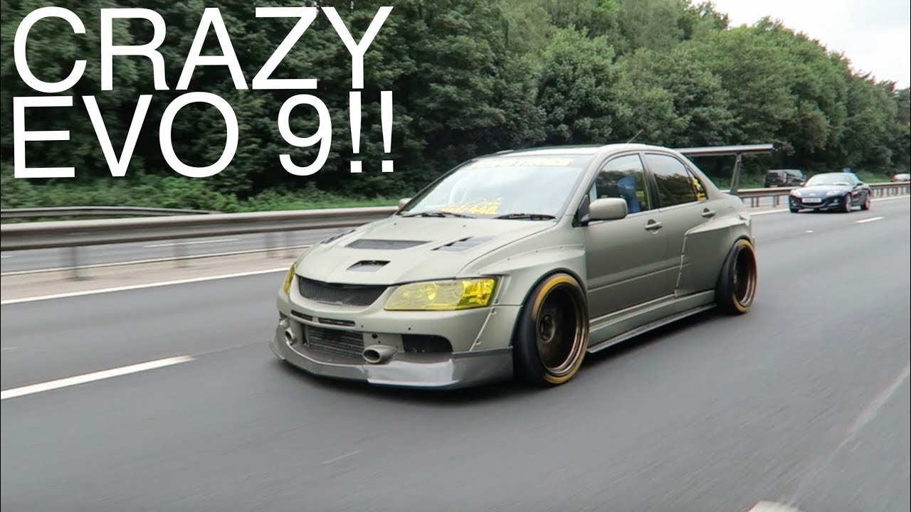 CRAZY CLINCHED WIDE BODY MITSUBISHI EVO 9!!