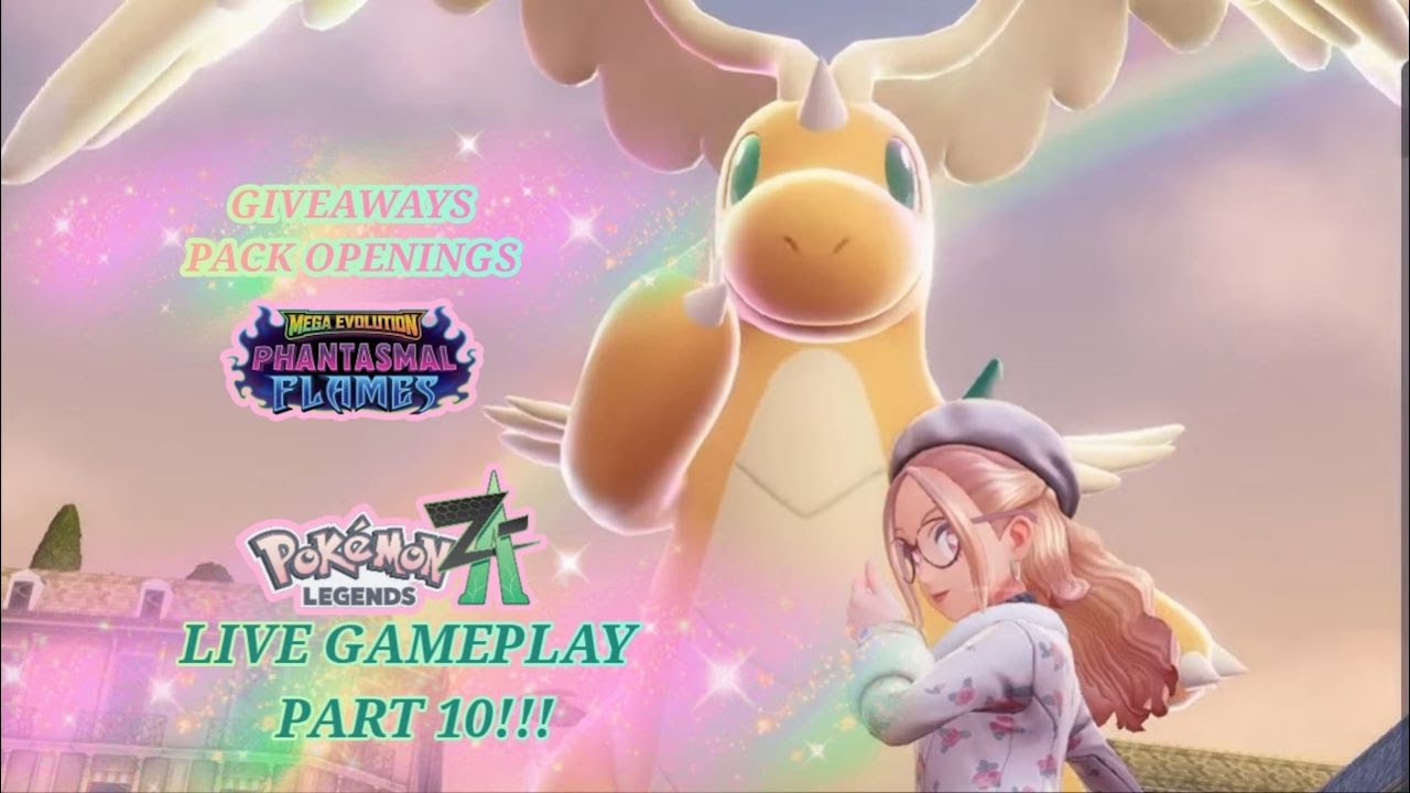 Pokémon Legends ZA LIVE (Part 10) — Epic Story Moments & Pokémon Card Giveaways! 🎁⚔️