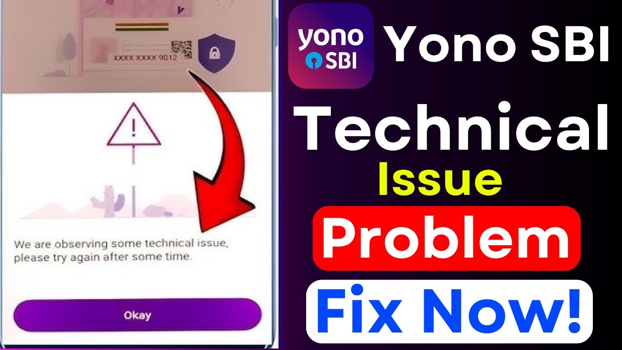 🔥 YONO SBI Server Down Today? Mobile Banking App Not Working &ndash; Live Update & Fix Guide 🚨💳