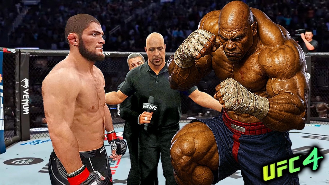 Реванш между Железным Африканским Курьером и Хабибом Нурмагомедовым (EA Sports UFC 4).