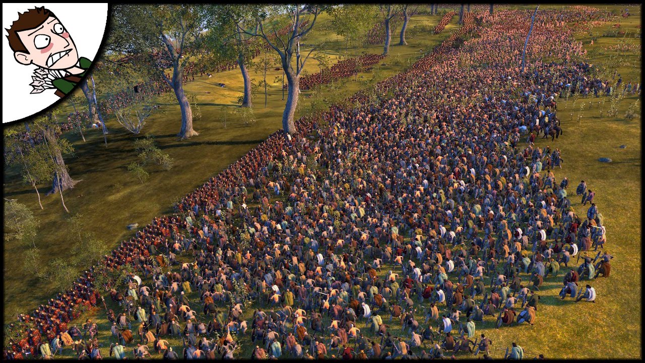 MASSIVE 20000 ROME v GAUL SURVIVAL BATTLE! Ancient Empires Gameplay (Total War Attila Mod)