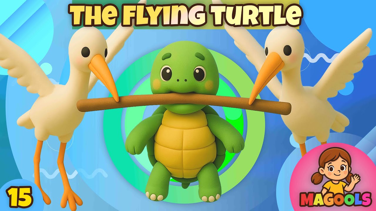 The Flying Turtle 🐢✨ | Classic Indian Moral Story for Kids | Animated Story | 