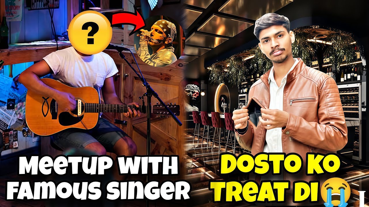 Dosto ko treat di ☹️/or bhai na bhut achi singing ki 😊✨#michealraj #viralvlogs #trending 