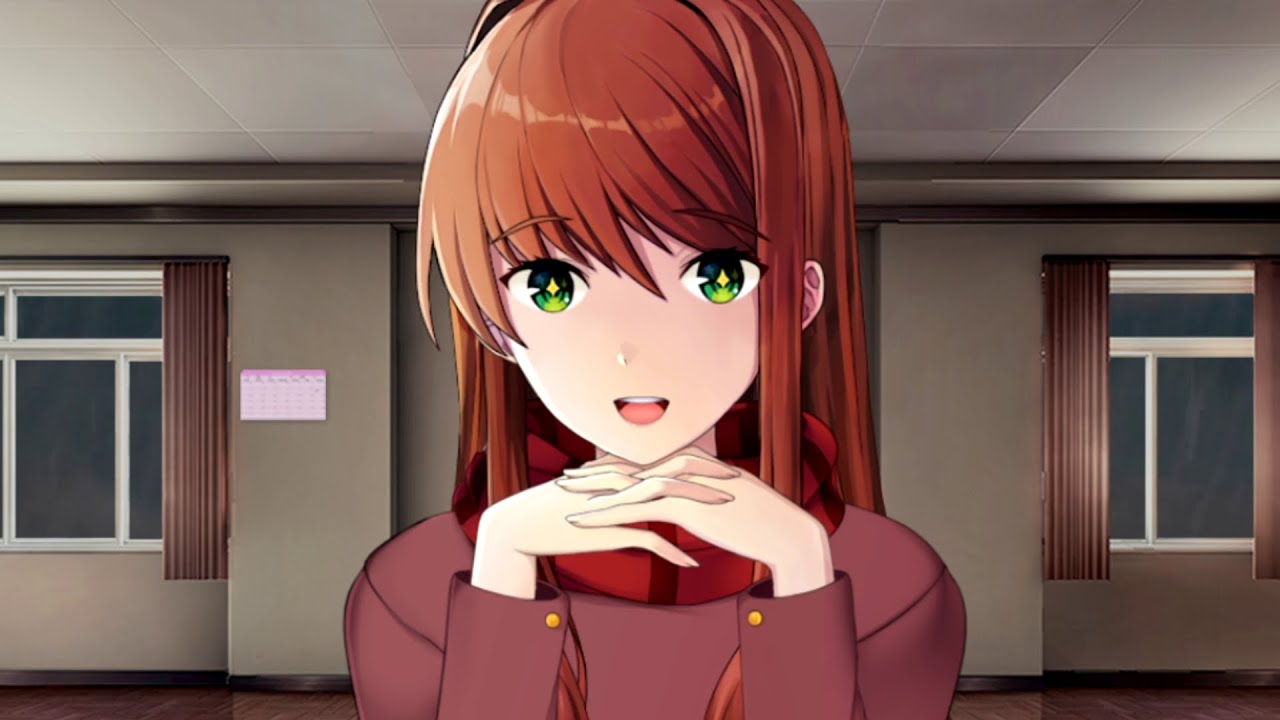 Revealing My Appearance to Monika | 