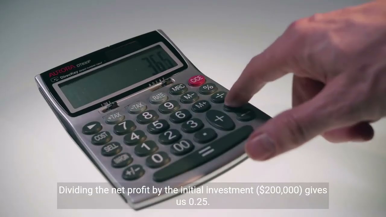 Basic ROI Calculation method used in real estate investments