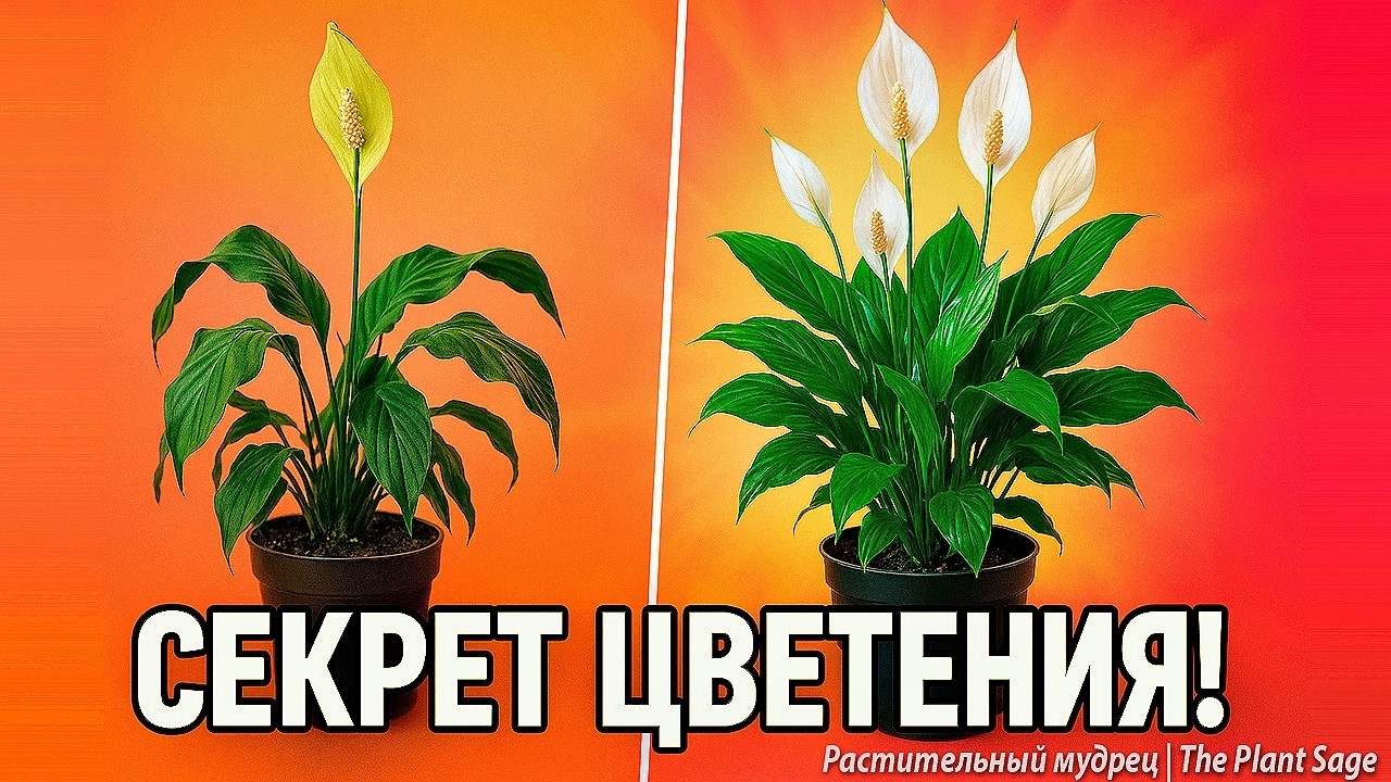 ВСЕГО 1 СТАКАН — И СПАТИФИЛЛУМ ВЗОРВЁТСЯ ПЫШНЫМ ЦВЕТЕНИЕМ! 🌿 СПАТИФИЛЛУМ: УДОБРЕНИЕ
