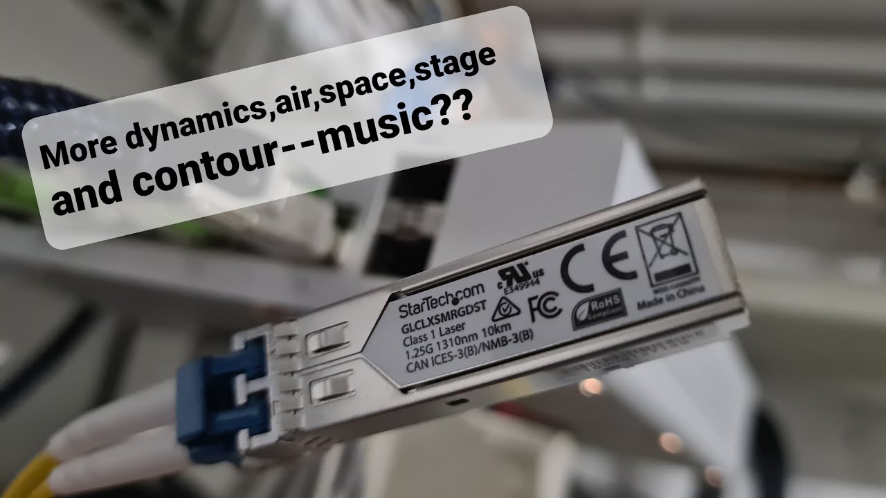 Shootout! Do SFP Transcievers ( 1GB Fibre ) change the sound? Really? Cascaded Merakis220...