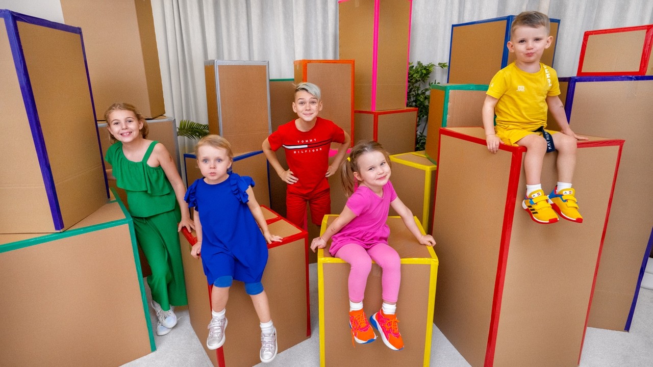Trốn Tìm Trong Thùng Carton | Cuộc Phiêu Lưu Vui Nhộn Cho Cả Gia Đình! 📦🏃‍♂️✨