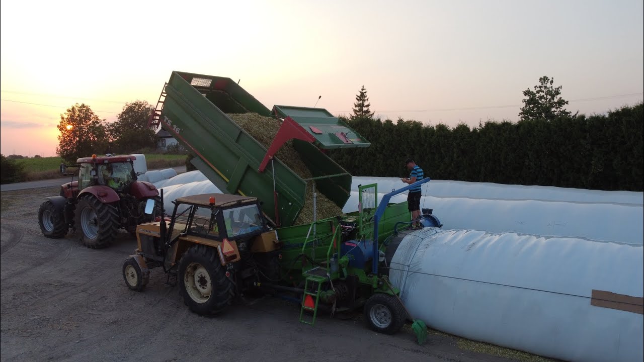 Kukurydza 🌽 w rękaw 2024. Claas Jaguar 820 | Budissa Bagger | Case IH | ZTS  | Ursus 1222