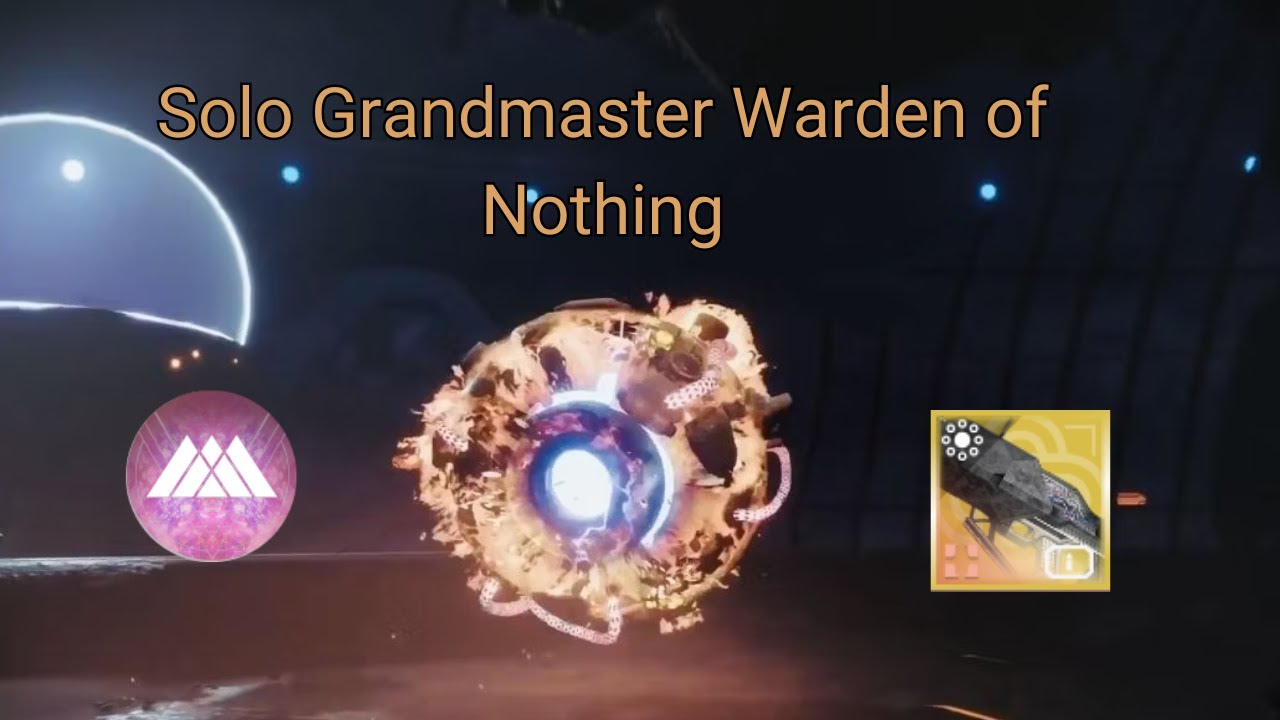 Solo Grandmaster Nightfall Warden of Nothing on Prismatic Warlock Final Shape