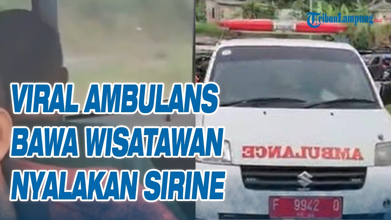 Viral Ambulans Bawa Wisatawan Nyalakan Sirine di Sukabumi, Langsung Ditindak Polisi