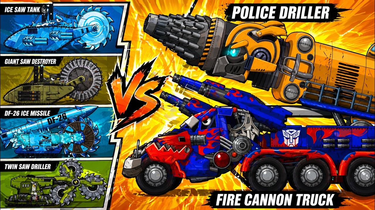 Transformers Tank - ICE COARSE PITCH BLADE VS Bumblebee!! | Cartoons About Tanks