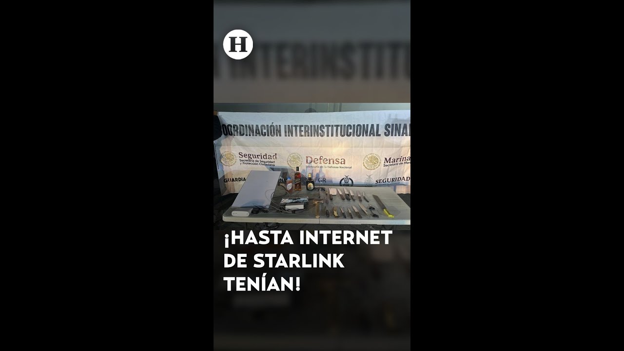 ¡Internet de Elon Musk, armas y alcohol! Estos son los objetos que encontraron en penal de Culiacán